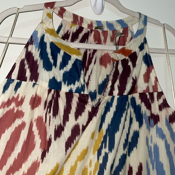 T Tahari Abstract Print Tiered Maxi/Midi Prairie Peasant modest Dress - Picture 5 of 16